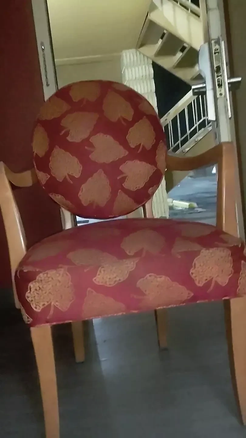 Sissy with hotel door open using dildo