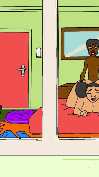 Iconic moment from "Big Dick Handyman Fucks Thick Ebony Redbone"