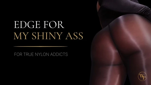 Shiny Pantyhose Ass Edging For Goddess Patricia
