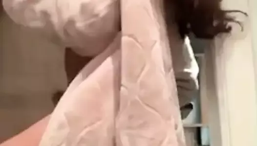 TS dancing in dressing gown