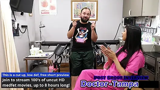 Dr Tampa - Selena Sativa's 1st Gyno Exam