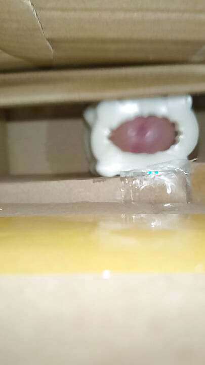 Cum inside homemade silicone pussy 4