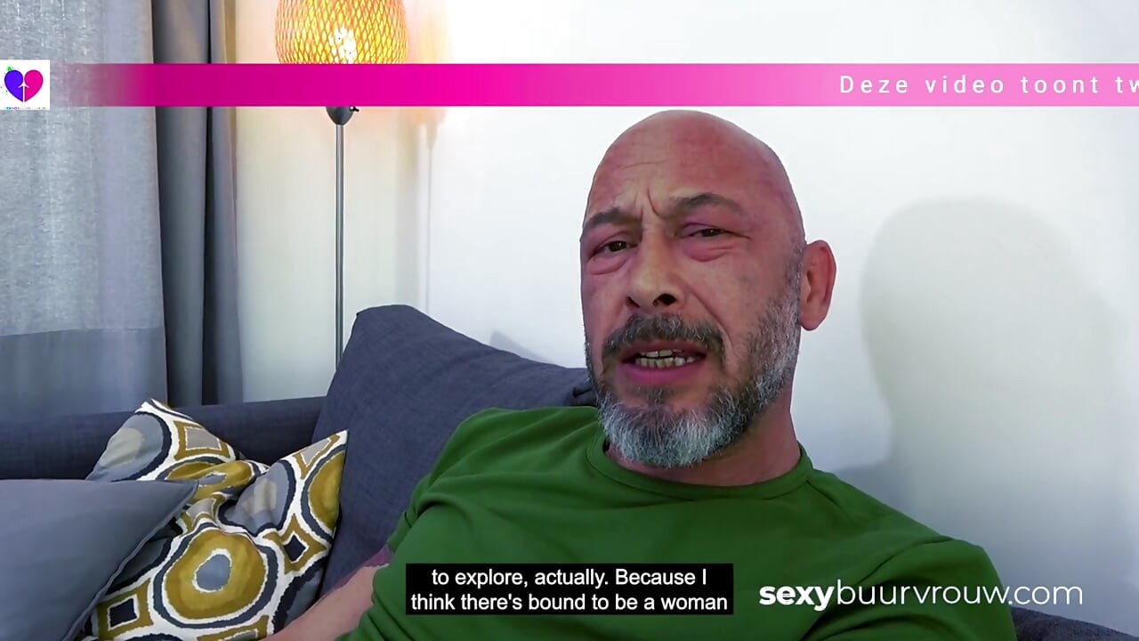 Mature Dutch man fucks a super-hot black-haired BBW
