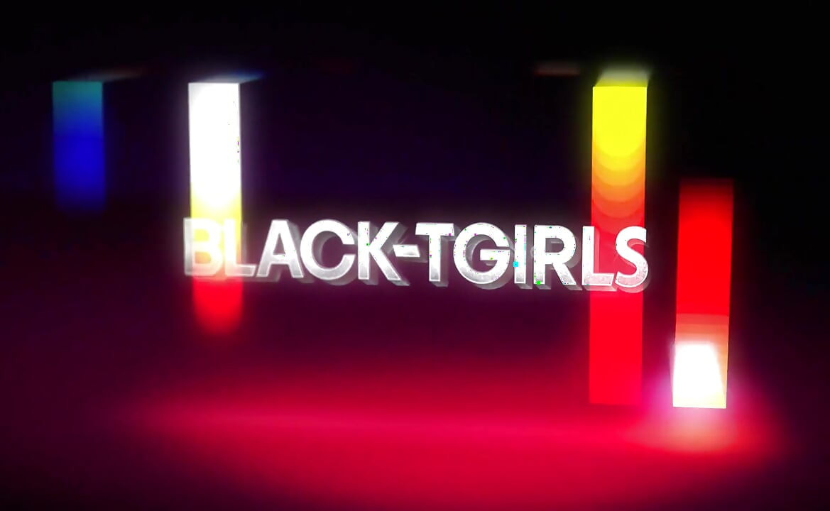 BLACK TGIRLS Dark-Skinned Black Trans Woman Masturbates on Bed