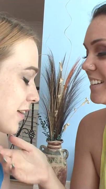 Lushy lesbian brunette started innocent blondie for pussy and anal licking and sixty niner | Clip 1