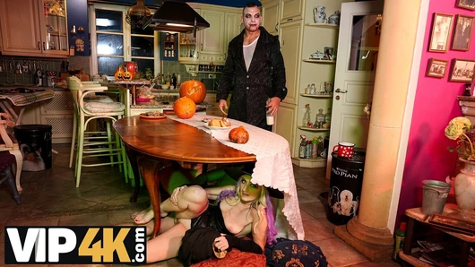 MATURE4K. Fucking Hide And Fucking Seek Halloween Game