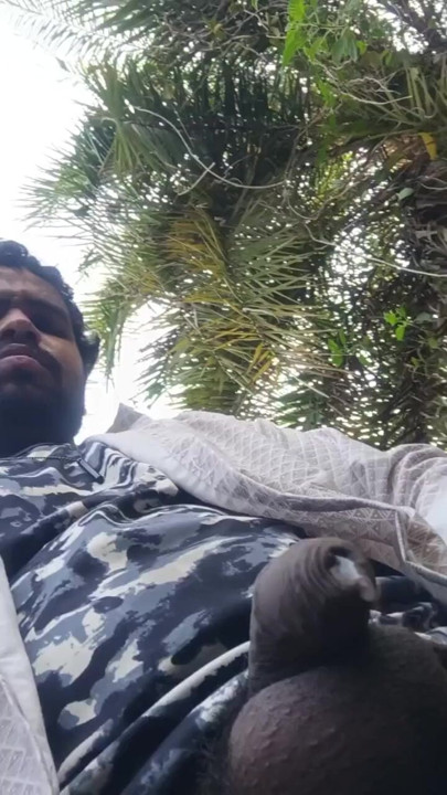 Outdoor masterbating watching with jerking and Peeing hard | Clip 1