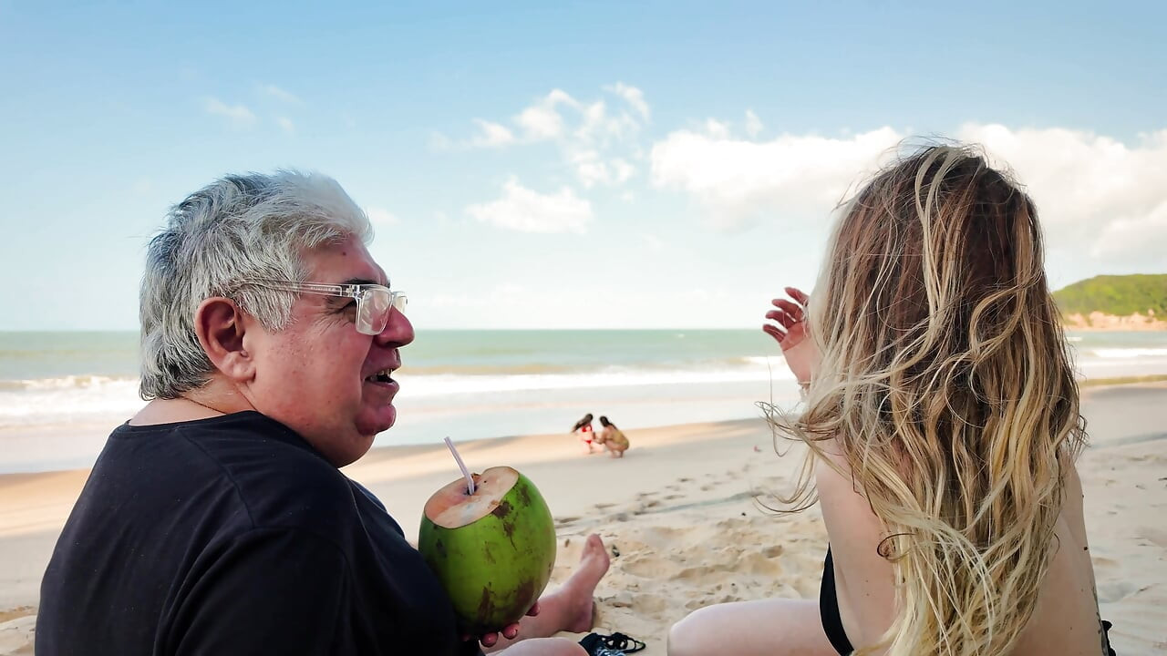 I ask a couple in the Caribbean for a coconut and screw the woman while the husband goes to get it.
