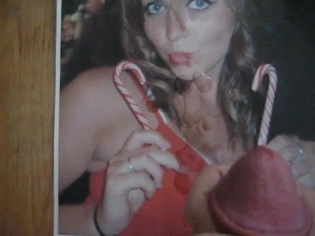 Lauren covered in cum