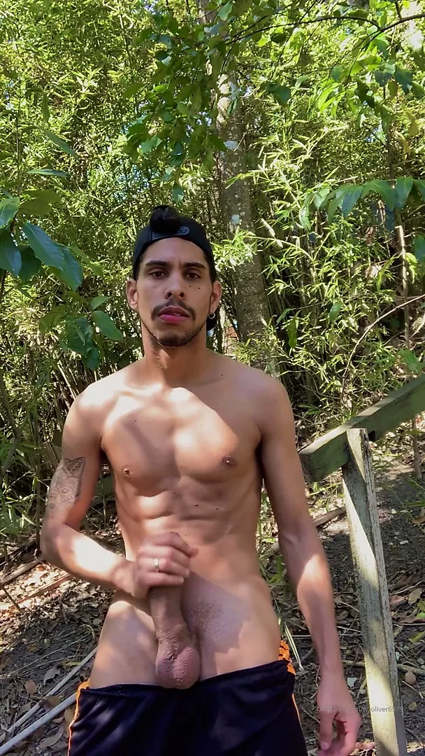 Brazilian stallion showing off his monster beautiful cock 2
