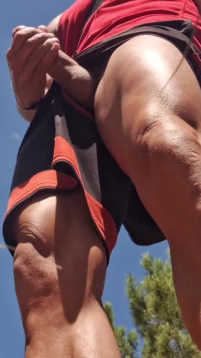 Risky Nature Walk Jerk Off - Got Super Horny and Stroked My Cock Outside | Clip 1