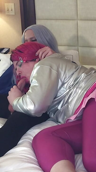 Gorgeous Femboy Goddess Gets Blowjob From Trans Kelsey Masters - Compilation 1