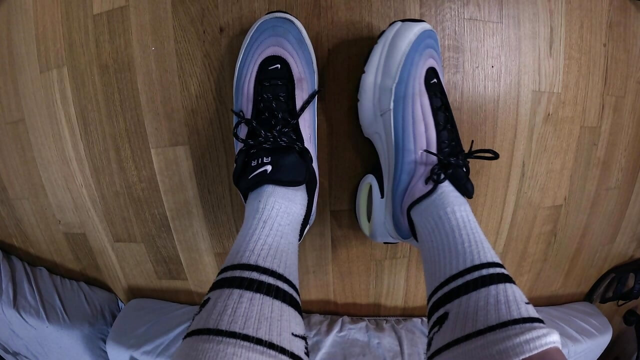 Boy Feet & Socks Smelling Foot Fetish Close up Sneaker & Sock Strip