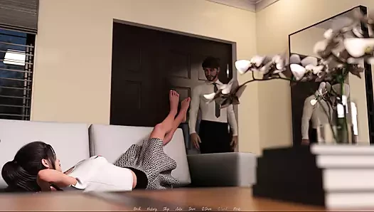 Evli kadın olmak 2 Üvey kızının göğüslerine dokunduğuna inanamıyorum
