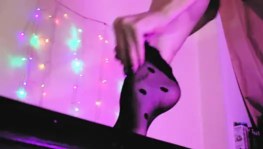 Mistress pink Eva Latex fetish goddess MILF dominatrix leather boots