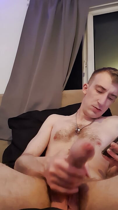 Wanking While Watching Straight Porn