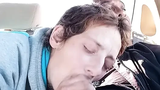Dirty street whore is drinking my cum for breakfast. MILF