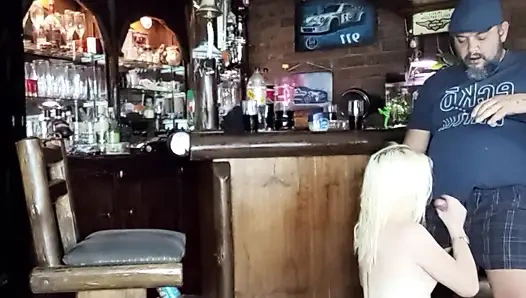 My girlfriend sucking me and my friends cock cum in throat and on tits