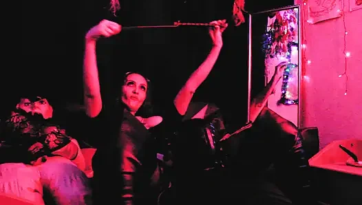 Rubber Slave Pussylingus Eva Latex Femdom Boots Fetish BDSM Kink Big Ass Milf