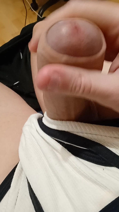 Horny 18 year old man jerks off his insatiable cock  #8
