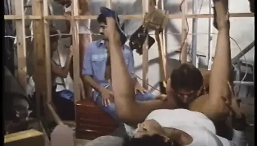 Good looking babes gets their pussies pounded hardcore form some builders