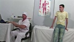 anal insertcion by doctor at the clinic for this sexy twink