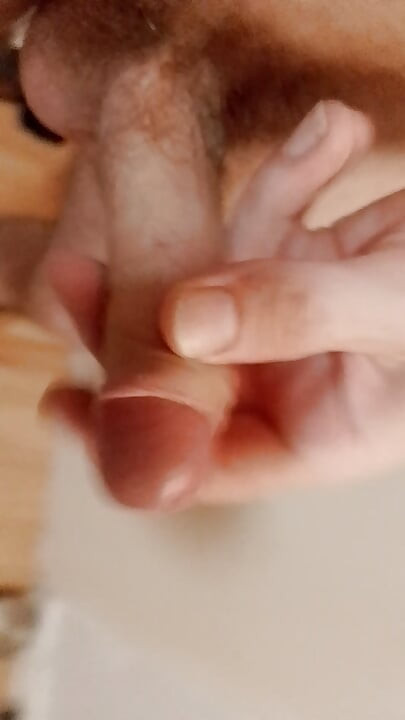 Horny jerked off