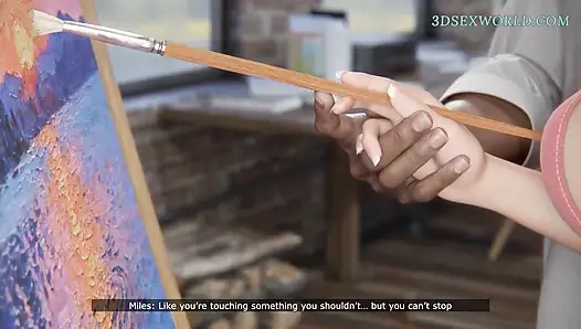 Sapık evli kadın kocasını büyük zenci eğitmeni ile aldatıyor (gerçekçi 3 boyutlu seks oyunu)