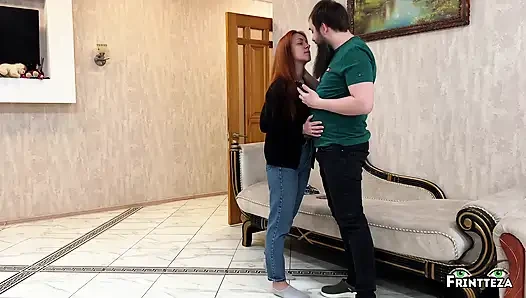 MILF helps Stepson empty his full balls - cum on step mom's tits!