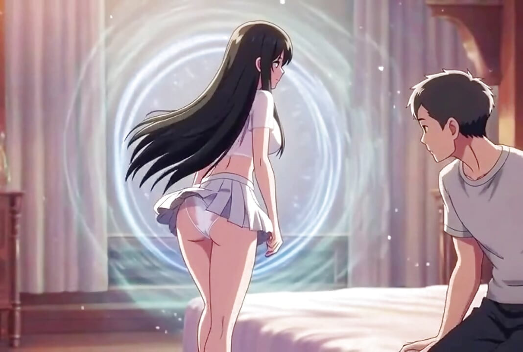 Zeitreise versuchung neugieriges anime-mädchen fickt ihre heiße zukunft selbst leidenschaftlicher 3D-hentai