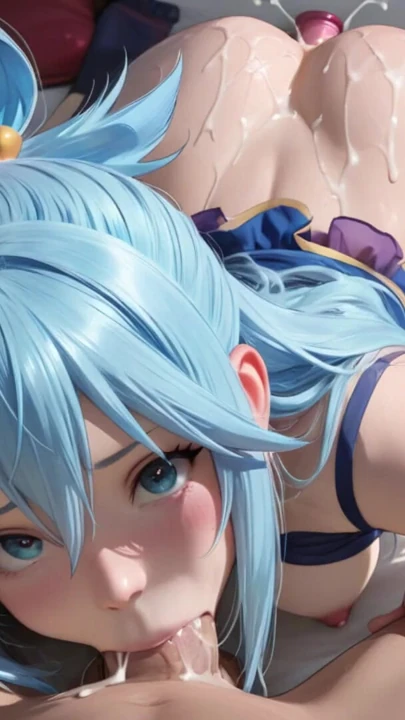 Aqua From Konosuba Gets Fucked and Creampied Slideshow compilation | Clip 2