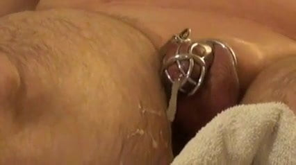 Ruined premature ejaculation in chastity