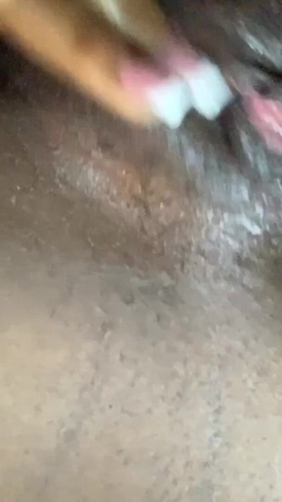 Hot babe blackgurl234 caressing her pussy till she squirt | Clip 1