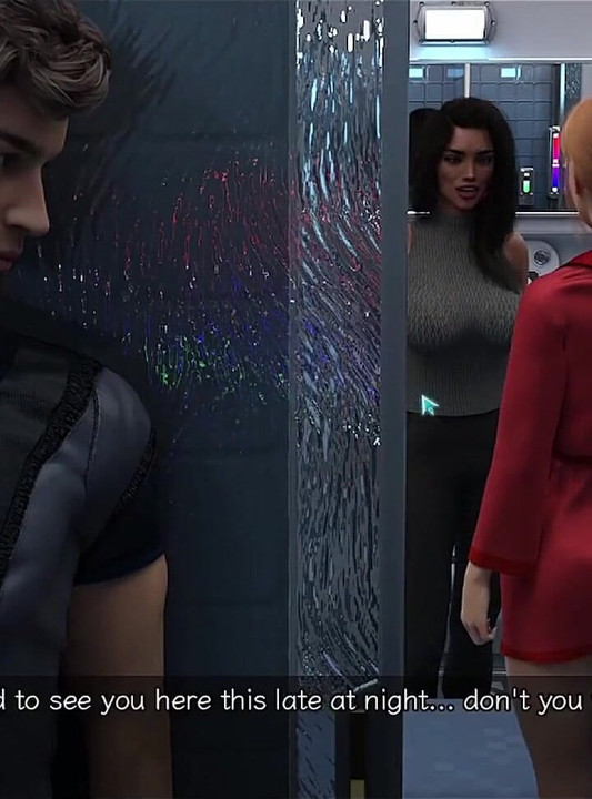 Stranded in Space - Nearly Caught by Big Tits Indian MILF