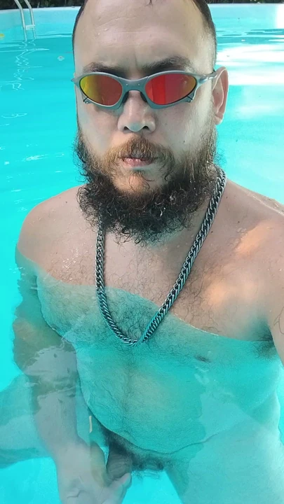 Enjoying myself in the pool