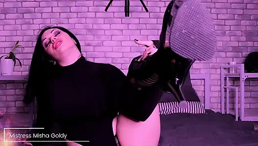 Cum with me everyday during 1 month! Day 15 - suck my high heels bitch!
