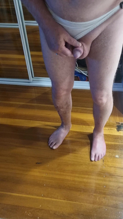 Cute cute panties for little cock.