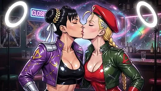Cammy dan chun li lagi asik ciuman sama ai