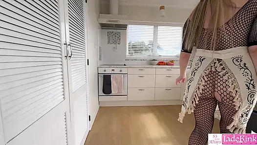 My maid has two jobs - Fucking maid while she is cleaning