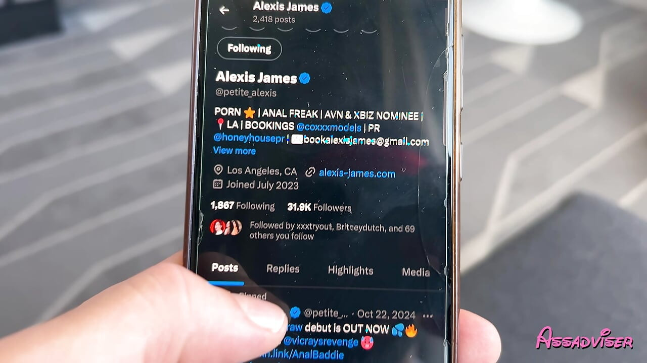 Volle hardcore-anal-szene mit alexis james