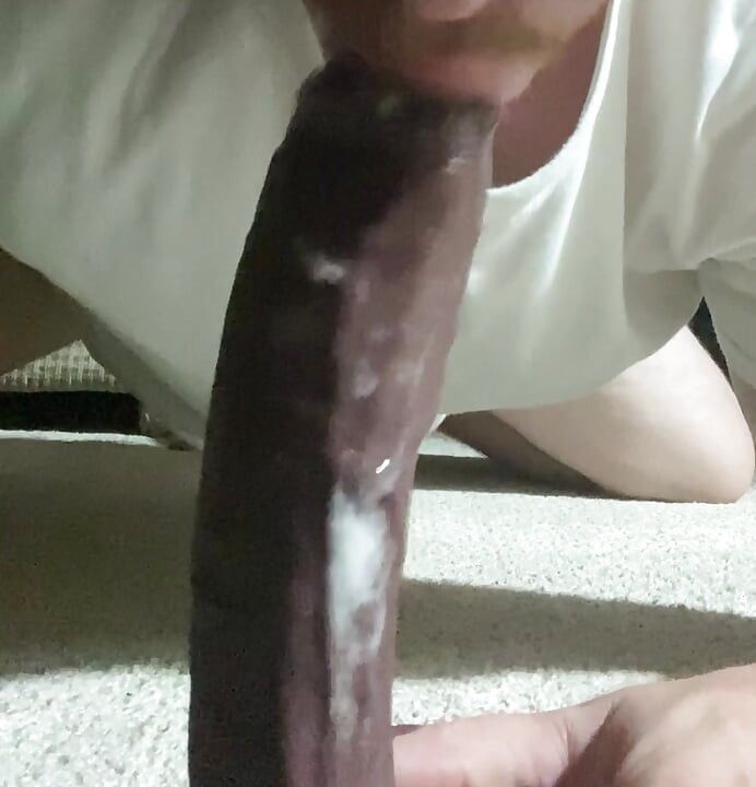 White ass creaming BBC dildo