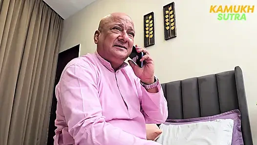 Old man hardcore sex with Indian step daughter licking pussy