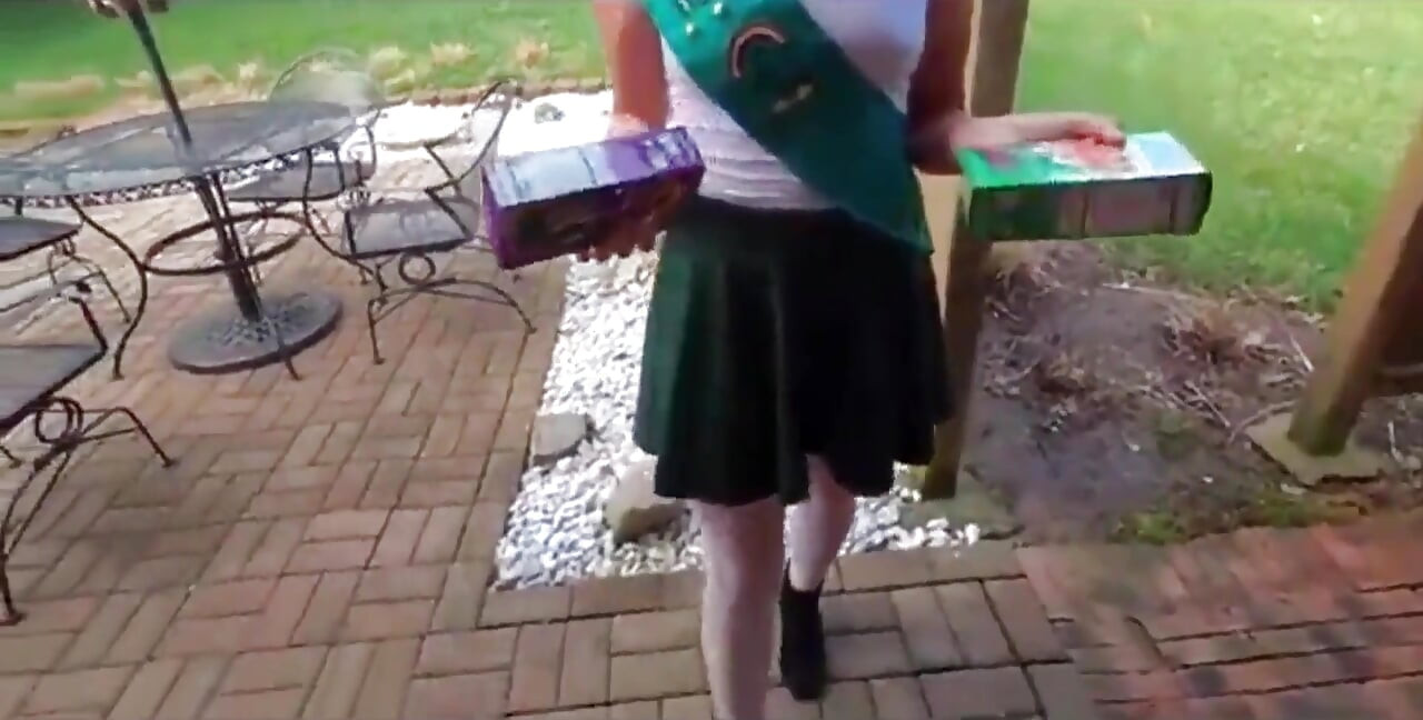 Role-playing Wife Becomes a Girl Scout for Her Neighbor Husband and Fucks Like a Teen