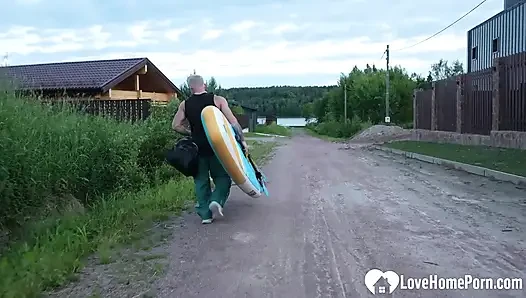Surfer got to fuck us in a threesome