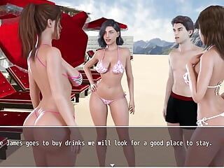 Laura secrets: heta tjejer som bär sexig slampig bikini på stranden - avsnitt 31