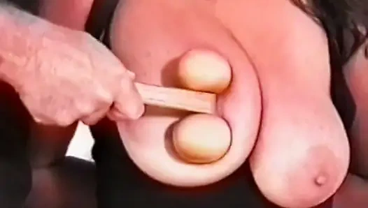 Big tits milf gets bound, gagged