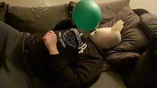 Bhdl - Latexhandschuh-Atemspiel - über 4 Minuten mit Ballon als Atembeutel -