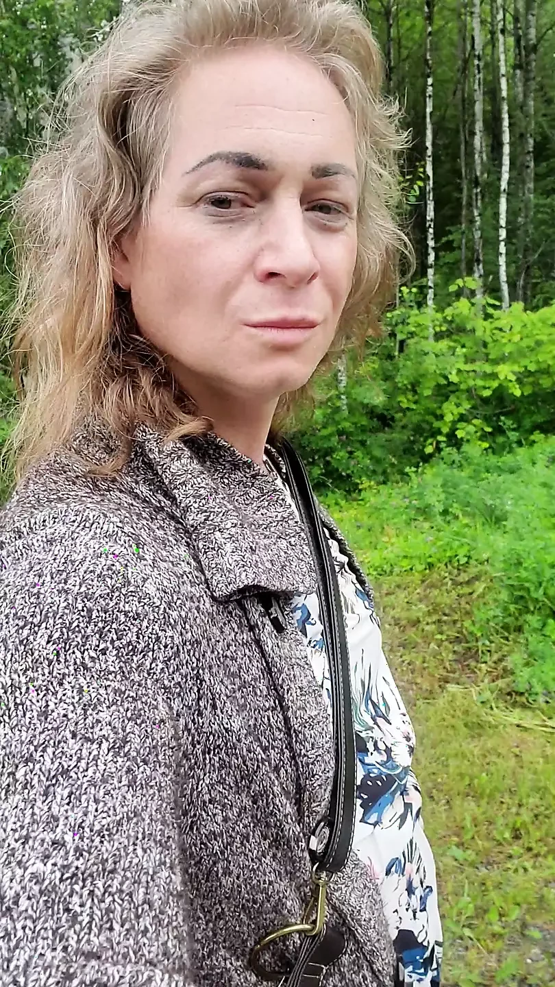 Outside Walking with a Vibrating Wand in My Ass