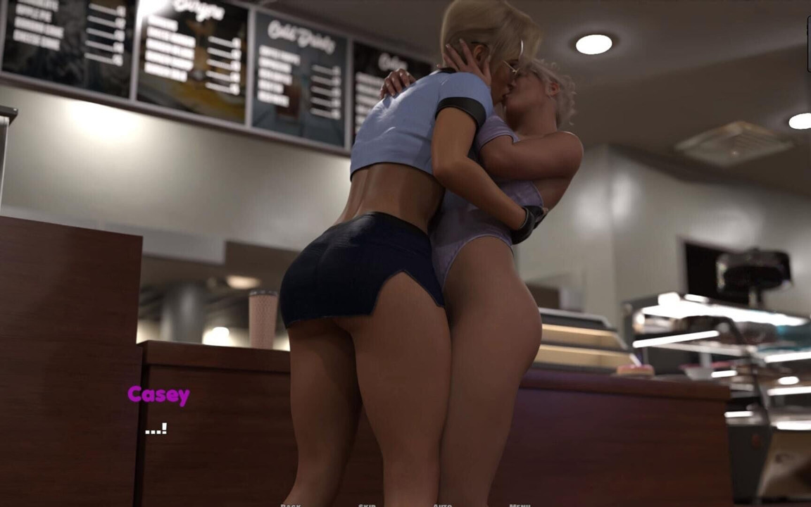 Hot Lesbean Cop with Hot MILF Blonde Kissing - MILF Obsession - E57