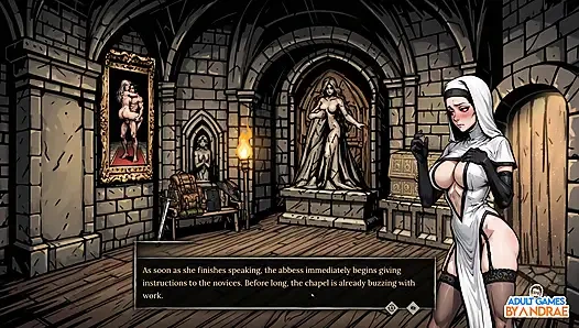 Sexorcism: Lust Confession Gameplay Part 5 - Abbess Roala Boss Fight & Inner Sanctuary Battle